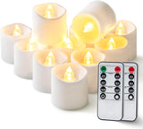 Homemory Flickering Votives – Calming Bath Time Ambience with Auto Shut-Off Timer