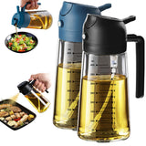 TrendPlain 470ml Glass Olive Oil Sprayer – One Bottle, Two Functions for the Uncluttered Countertop and Intentional Kitchen