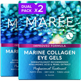 MAREE Under Eye Patches – Calming Self-Care Ritual for Nightly Skincare, Marine Collagen & Hyaluronic Acid