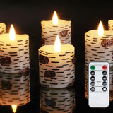 Homemory Flameless Votive Candles with 6-Hour Timer, Safe Battery Operated Real Wax Set for Homes with Kids, Pets, and Curtains, 6 Pack