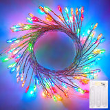 Brightown Waterproof Fairy Lights for Patio and Garden – 10ft IP44 Battery Operated 120 LED String Lights for Outdoor Ambiance