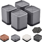 Adjustable Furniture Risers 3-4.3 in – Slip-Resistant Support for Safer Sofa and Chair Heights