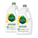 Seventh Generation Lemon Dishwasher Detergent Gel – Essential-Oil Scented Dish Care for Calm, Plant-Based Cleaning Rituals