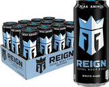 Reign Total Body Fuel White Haze Productivity Energy Drink 16oz Can Pack of 12 for Focused Work Sessions