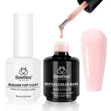 Beetles No Wipe Gel Top Coat and Base Coat Set - Quick 30-Minute Professional Manicure for Busy Work-From-Home Days
