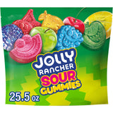 JOLLY RANCHER Sour Gummies Assorted Fruit Flavored Candy Resealable Bag, 25.5 oz – Office Break Room Candy Bowl Refill, Sour Snack to Keep the Team Energized