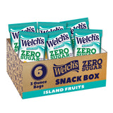 Welch's Zero Sugar Fruity Bites – After-School Car Seat Pocket Treat for Children, Island Fruits Snack Box