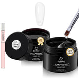 Beetles Low-Heat Builder Gel Kit – Gentle HEMA-Free Hard Gel for Mindful At-Home Self-Care Nights