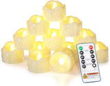 Homemory 12-Pack Timer Tea Lights – Thoughtful Housewarming Gift for Her with Batteries Included and Ready to Use