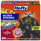 Hefty Ultra Strong 30 Gallon Drawstring Trash Bags – Leak-Lock Bags That Prevent Floor Spills and Slip Hazards