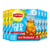 Lipton Unsweetened Black Tea Bags – Calorie Free Beverage for Clean Eating and Wellness Lifestyles, 24 Quart Yield