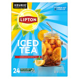 Lipton Unsweetened Black Iced Tea K-Cups 24-Pack – Clean Ingredient Pantry Pick for Calorie-Free Daily Hydration