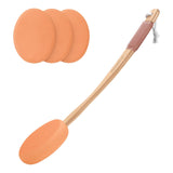 AmazerBath Portable Lotion Applicator – Travel-Friendly Sunscreen Tool for Beach, Camping and Pool Days, 17" Curved Handle, Blue