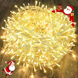Brightown 240LED String Lights for Bedroom, Living Room & Reading Nook – 88ft Clear Wire Warm White Fairy Lights with Timer