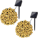 Joomer Solar Christmas Lights – IP65 Waterproof Outdoor Fairy Lights for Fences, Trees, and Lawn Pathways with 200 LED 2-Pack