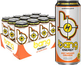 Bang Energy AMP Any Means Orange – Zero Sugar Performance Drink with CoQ10 and Aminos for Post-Workout Recovery, 12 Pack