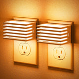 JandCase LED Night Light – Ultra Slim 0.39 Inch Plug-In Light for Clean Modern Spaces, Auto Sensor with 3-Step Dimming