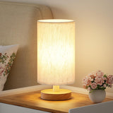 Fenmzee Small Table Lamp for Bedroom - Nursery Night Lamp with Soft 3000K Glow and Child-Safe Inline Switch