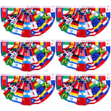 Outus World Flags Banner – Elegant 36-Country Bunting for Living Room Walls & Bedroom Aesthetic Decor