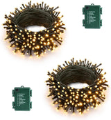 LumDecor Cordless Outdoor Lights – Camping and Backyard String Lights, 8 Modes IP-Rated Waterproof with 6hr Auto Timer