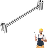 Door Hinge Gap Adjusting Wrench Tool, Dual-Head 14mm/19mm Flag Hinge Tool for Faster Commercial Door Repairs Without Door Removal