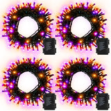 Brightever 4-Pack Minimalist String Lights – Barely-There Clear Wire Warm White LEDs for Clutter-Free Home Styling