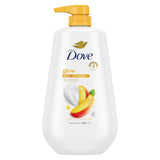 Dove Gentle Exfoliate Body Wash with Pump – Family Safe Daily Cleanser for Sensitive Skin and Allergy-Prone Adults, 30.6 oz