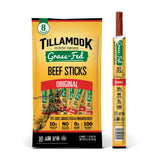 Tillamook Country Smoker Grass Fed Beef Sticks – Shelf Stable Trail Snack for Hiking and Camping, 8-Pack
