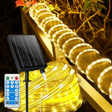 Lumify Solar Powered Rope Lights 100LED Flexible Tube Light for Pergola Fence Tree Wrap and Garden Ambiance
