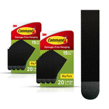 Command 15 lb Large Black Picture Hanging Strips for Nursery Wall Art, Child-Safe Damage-Free Frame Mounting