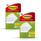 Command 4 lb Hanging Strips – No Tools Picture Hanger for Bedroom and Living Room Aesthetic, 18 Pairs