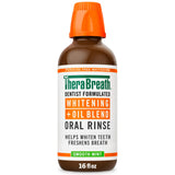 TheraBreath Whitening + Oil Blend Rinse – Single-Bottle Multi-Tasking Mouthwash for Effortless Intentional Oral Care, 16 Fl Oz