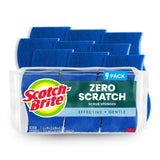 Scotch-Brite Zero Scratch Scrub Sponge – Eco-Friendly Kitchen Sponges for Mindful Home Cleaning Routines, Nonstick Safe 9 Pack