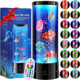 ONXE Bubble Fish Tank Lamp – Focus Enhancing Desk Light for Home Office, Whisper-Quiet 28dB Sensory Lamp for Workstation and Study Area