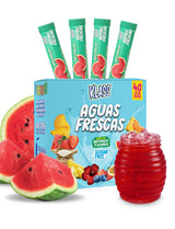 Klass Aguas Frescas Drink Mix Packets | Kid-Friendly Lunchbox Beverage | Sugar-Free Horchata, Mango, Watermelon, Passionfruit & Pineapple (40 Sticks)