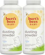 Burt's Bees Baby Dusting Powder, Gentle After-Bath Skin Care Ritual for Babies, Natural Cornstarch Formula, 7.5 oz
