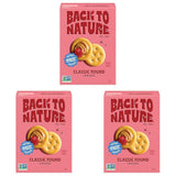 Back to Nature Classic Round Crackers – Clean-Label Pantry Staple for Health-Conscious Home Kitchens, 6.5 oz Box
