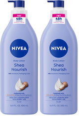 NIVEA Cocoa Butter Body Lotion for Dry Skin, Dermatologically Tested Gentle Moisturizer for Sensitive Skin, 33.8 Fl Oz Pump