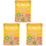 SOMOS Mexican Street Corn White Rice, 8.8 OZ – Ready-to-Eat Desk Lunch for Busy Office Days