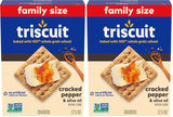 Triscuit Cracked Pepper & Olive Oil Crackers – Portable Snack for Picnics and Car Trips