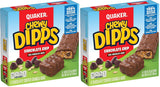Quaker Chewy Dipps Chocolate Chip Granola Bars – Lunchbox Snack for Kids, 6-Count Box of Individually Wrapped Bars