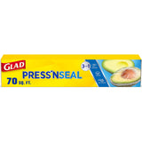 Glad Press'N Seal Food Wrap – Spill-Free Soup and Sauce Storage, Leak-Proof Airtight Film for Refrigerator and Freezer
