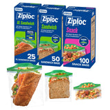 Ziploc Bulk Food Bags for Nutritious Lunch Portioning, Freezer Smoothie Packs, and Snack Control