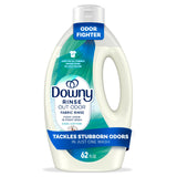 Downy Rinse Laundry Odor Remover – 2-in-1 Softener and Odor Remover for Clutter-Free Laundry, Cool Cotton 48 fl oz