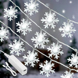 Lakumu Snowflake String Lights 20FT Cool to Touch Battery Operated Safe Nursery and Playroom Decor for Toddlers