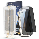 MAGIC JOHN 3rd Gen Privacy Protector for iPhone 17 Pro Max 6.9 Inch, Scratch and Drop Resistant Glass, 2-Pack, Daily Defense