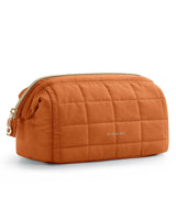 BAGSMART Quilted Puffy Makeup Pouch – Premium Cosmetic Organizer with Velvet-Touch Finish