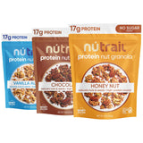 NuTrail Protein Nut Granola Variety Pack – Quick Keto Breakfast for Busy Work-from-Home Mornings