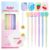 Beetles Crystal-Handle 31-Piece Nail Art Brush Collection – Premium DIY Manicure Set with Elegant Palette for the Refined Home Salon