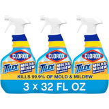 Clorox Tilex Mold and Mildew Remover – Healthier Bathroom Mold Cleaner for Self-Care Routines, Pack of 3